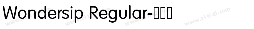 Wondersip Regular字体转换